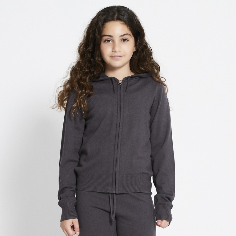 Knit zip hoodie "Jennifer star"